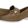 Driver Club USA Mens Leather Made In Brazil Lightweight Loafer With Bit Buckle