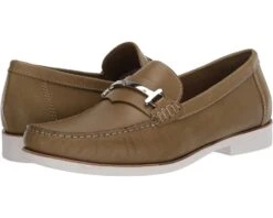 Driver Club USA Mens Leather Made In Brazil Lightweight Loafer With Bit Buckle